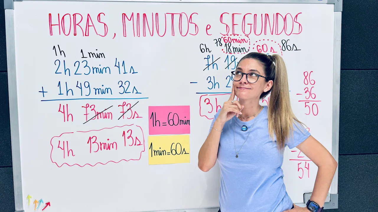 ADIÇÃO E SUBTRAÇÃO COM HORAS, MINUTOS E SEGUNDOS