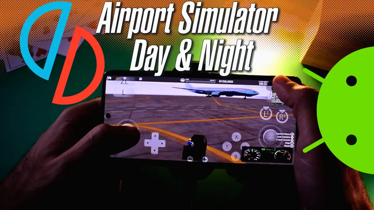 Airport Simulator: Day & Night Android Gameplay | Switch Emulator Android | Yuzu Mali GPU