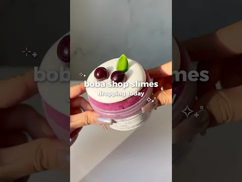 boba shop slime collection 🧋🤎