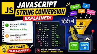 JavaScript String Conversion Type Coercion - Interview Questions Explained IT WALA HINDI