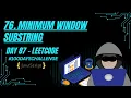 Minimum Window Substring Sliding Window HashMap JavaScript LeetCode 76