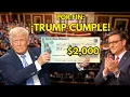 Lagu TRUMP: REVISE SU BUZÓN! YA COMENZARON A SALIR LOS CHEQUES DE ESTÍMULO DE $2,000: FECHA Y QUIENES!