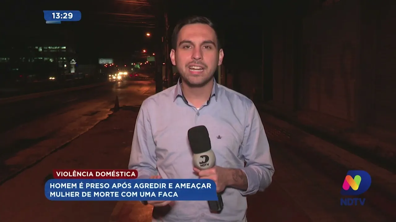 Violência doméstica: homem é preso após agredir e ameaçar mulher de morte com faca