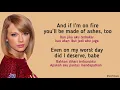 Taylor Swift - My Tears Ricochet | Lirik Terjemahan