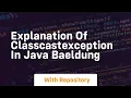 Explanation of ClassCastException in Java Baeldung