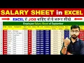 salary sheet in excel D A HRA PF ESI GROSS SALARY MS Excel