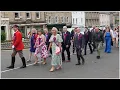 The Procession Returns From Town Walk On Investiture Night 2023 at The Jethart Callant s Festival