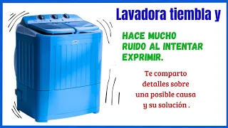 👍 Lavadora no exprime. Se sacude fuerte y se escucha mucho ruido. UNA POSIBLE SOLUCIÓN. ✅