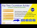 Flip Time Countdown Builder - Responsive Countdown Countup and Clock Builder for WordPress