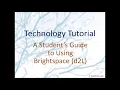 A Student s Guide to Using Brightspace