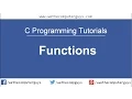 C Programming Language Tutorial-Lect 16 Functions