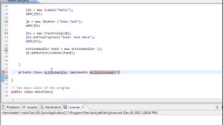 Learn Java in Hindi 51 Event Handling