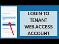 How to Sign in to Tenant Web Access Account 2026 Tenant Web Access Login
