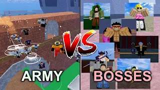 small army vs sea 2 bosses
