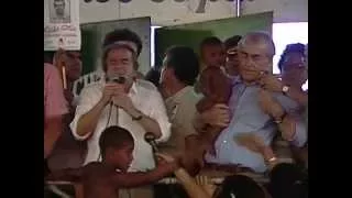 Brizola e Darcy Ribeiro - CIEP Favela da Maré
