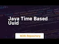 java time based uuid