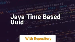 java time based uuid