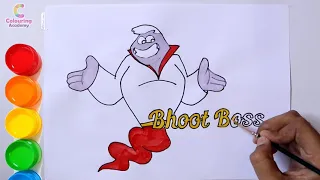 bhoot boss cartoon drawing for beginners paap o meter characters how to draw cartoons