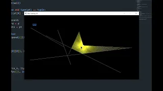 Ray casting 2D in python