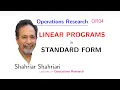 OR04 Linear Programs in Standard Form
