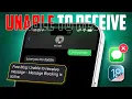 How to Fix Unable to Receive Message - Message Blocking Is Active Issue on iPhone