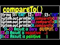 compareTo method in string java ICSE X class 10 Semester 2 computer applications