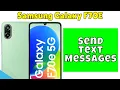 How to Send Text Messages Samsung Galaxy F70E Start Conversations