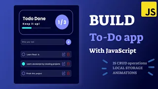 How to create a Todo List App Using HTML CSS JavaScript JavaScript Project tutorial