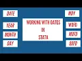 Working With Dates in Stata