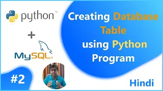 Creating Table using Python Program Python with MySql