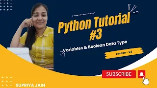 Variables Boolean Data type Python Tutorial