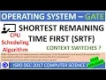 ISRO DEC 2017 Q59 How many context switches are needed if shortest remaining time first