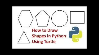 Python Turtle Module How to Draw Shapes in Python using Turtle in Hindi