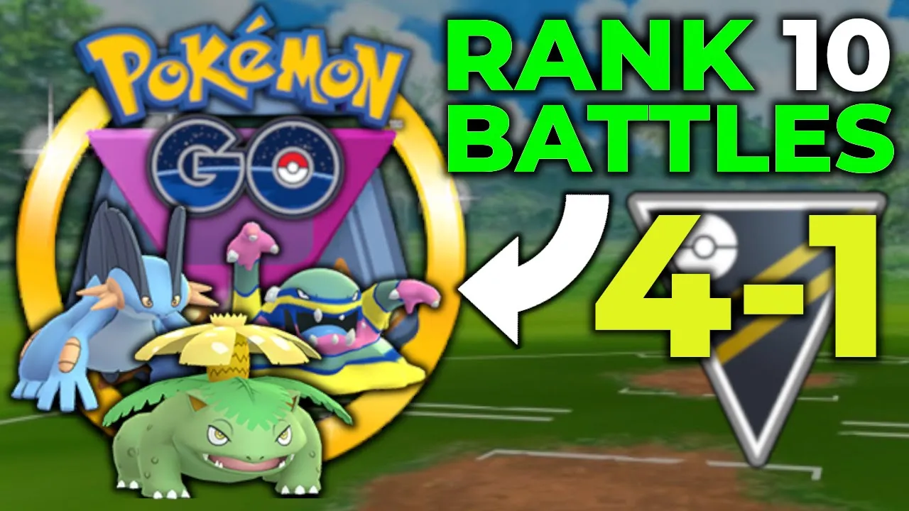 4 1 WITH BUDGET TEAM AT RANK 10 * GO BATTLE LEAGUE * ULTRA LEAGUE POKEMON GO PVP