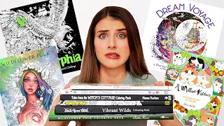 I Bought the MOST INTIMIDATING Coloring Books Adult Coloring Haul