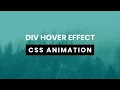 Div Hover CSS Animation Service Section Design