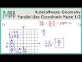 KutaSoftware Geometry - Parallel Lines In The Coordinate Plane Part 1
