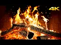 Download Lagu 🔥 COZY Log Cabin FIREPLACE with Relaxing FLAMES and Gentle WOOD Pops for SOFT Christmas BACKGROUND