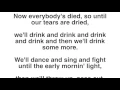 Da Vinci's Notebook Another Irish Drinking Song Lyrics