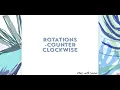 Rotations counterclockwise