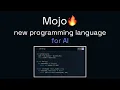 Mojo a new programming language for AI developers first look