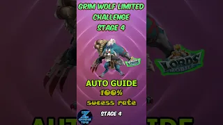 Lords Mobile Grim Wolf Limited Challenge Stages 4 Auto Guide Shorts Lordsmobile 