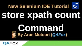 New Selenium IDE - Part 74