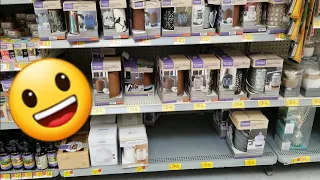 Walmart Marked Clearance Lots of decorative pillows and oil diffusers on Clearance