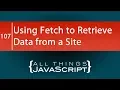 JavaScript Problem Using Fetch to Retrieve Cryptocurrency Data