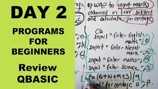 SEE Computer science QBASIC programs for beginners Day 2 Readersnepal