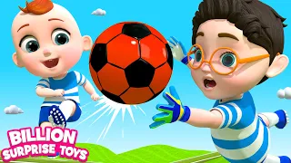 إنه يوم جميل أن تلعب بكرات كرة القدم الملونة Kids Funny Cartoons 
