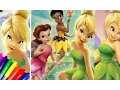 Disney Fairies Tinkerbell and Friends Coloring Book Page Fun for kids to Learn Art
