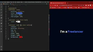 Multiple Typing Text Animation in HTML CSS JavaScript