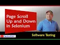 How to Page scroll up and down in Selenium WebDriver